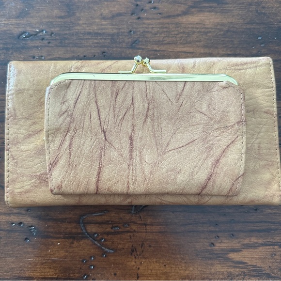 Vintage Buxton Genuine Leather Wallet Checkbook Holder Card Organizer Tan - Picture 3 of 10